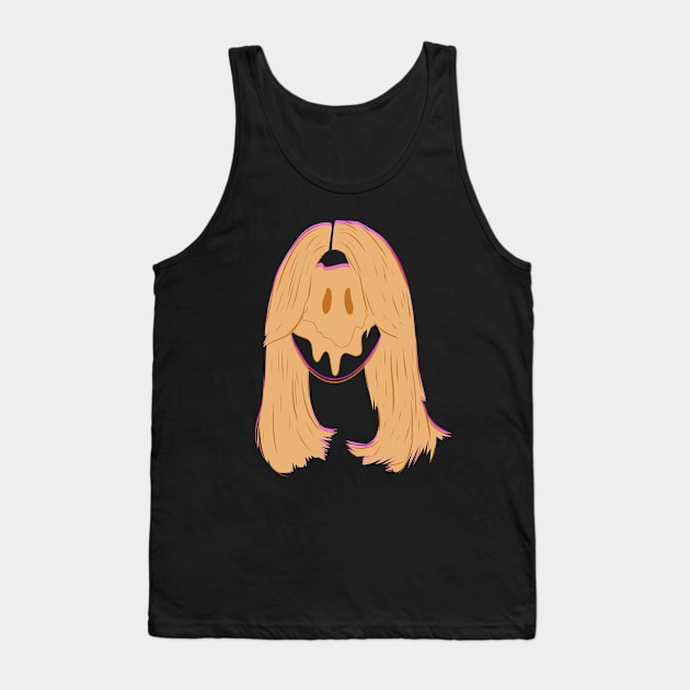 Trippy Smiling Girl Tank Top by The Shirt Scribner